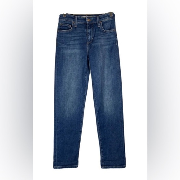 Joe’s Jeans Women's 6 / 28 Boyfriend Jean High Rise Straight Dark Blue Wash - Picture 2 of 13